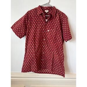 Men's 100% cotton Anokhi medium button up NWT